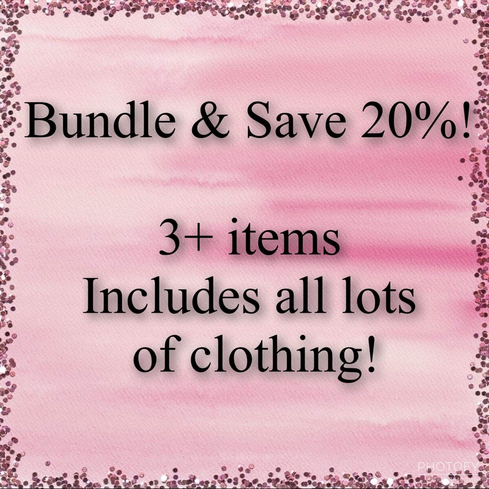Bundle 3+ items & save 20%